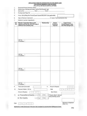 echs smart card upgradation form|echs mobile app.